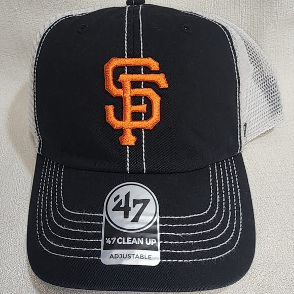 San Francisco giants snapback trucker hat WHITE/BLACK New ERA - Picture 2 of 8